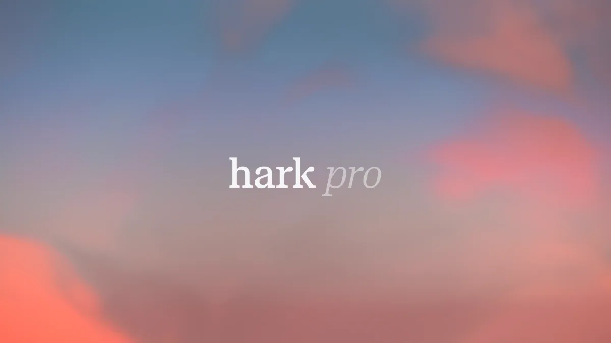 Official Hark Pro launch artwork